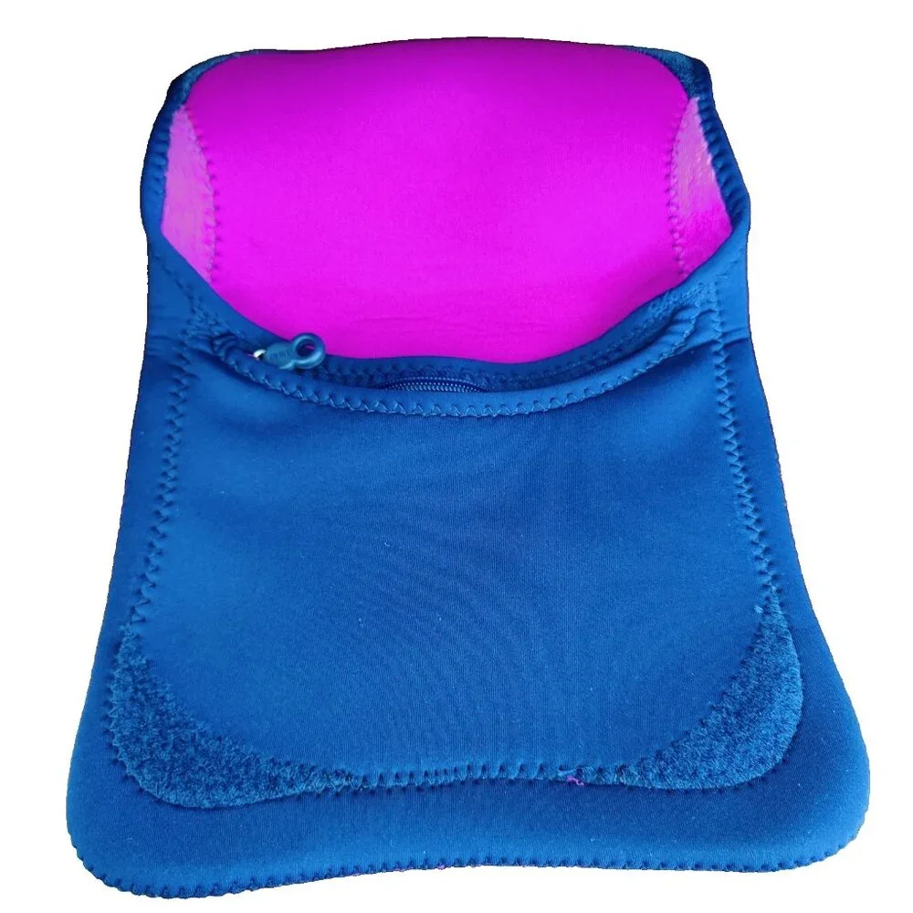 Built Neoprene Envelope for iPad Tablet Blue Pink Touch Closure Zip Pocket
